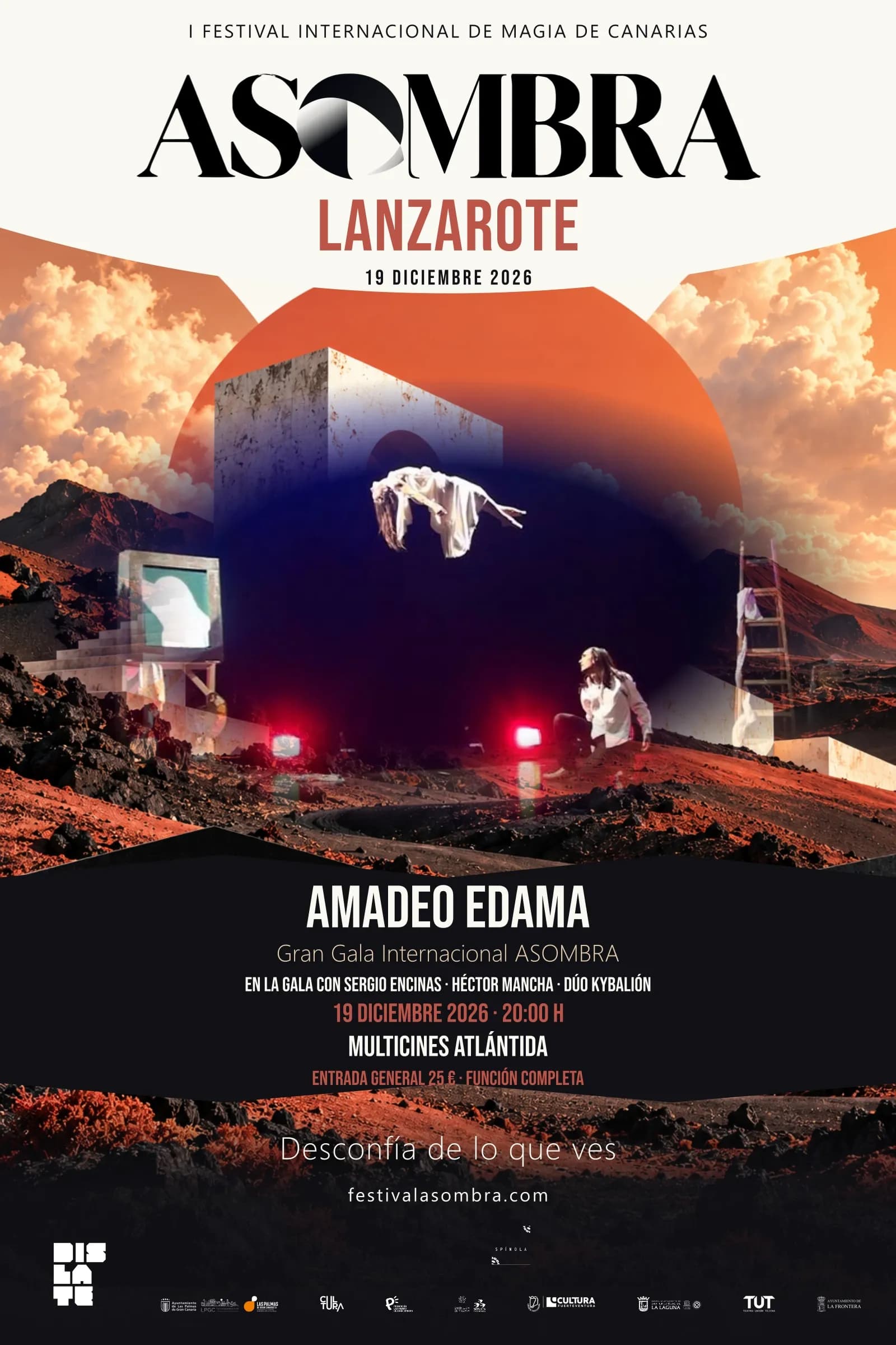 Cartel de «Gran Gala Internacional ASOMBRA»